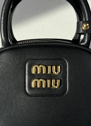 Сумочка leather top-handle bag black💞 5