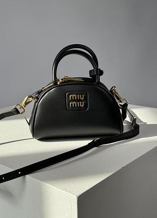 Сумочка leather top-handle bag black💞 6