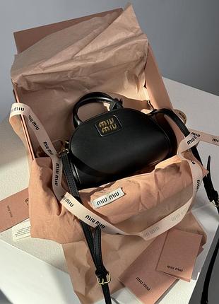 Сумочка leather top-handle bag black💞 10