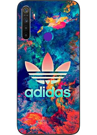 Силиконовый чехол для realme 6i с картинкой adidas