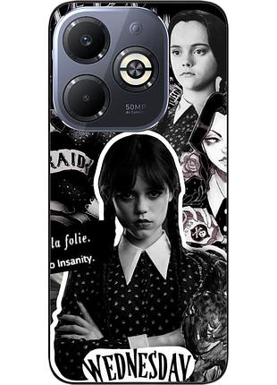 Силіконовий чохол epik для infinix smart 8 plus (x6526) з картинкою wednesdey