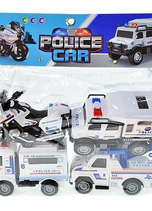 Набор машин rl589-17h "полиция" инерция, 4шт в шарик р.38.9x30.5 см yg toys