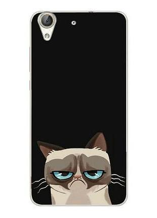 Силиконовый чехол для huawei y6 ii с картинкой котяра