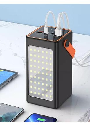 Повербанк 100000 mah js-658 для поездок и работы | внешний аккумулятор js-658 с led-фонариком