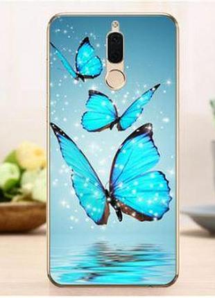Оригінальний чохол накладка для huawei mate 10 lite з картинкою три метелики
