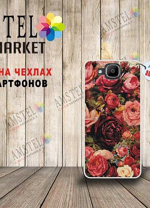 Оригинальный чехол для doogee x9 mini с картинкой розы