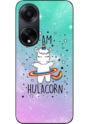 Силиконовый чехол epik для oppo a98 с картинкой единорог