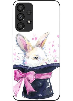 Чехол силиконовый для samsung a33 5g galaxy a336b с картинкой кролик