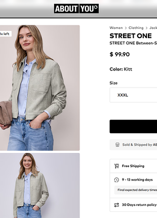 Куртка-блузон street one (xs) 9