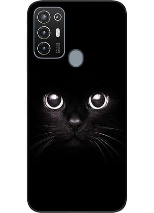Силиконовый чехол для zte blade a52 с картинкой мордочка