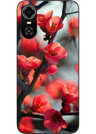 Чехол силиконовый для zte blade a31 plus с картинкой сакура
