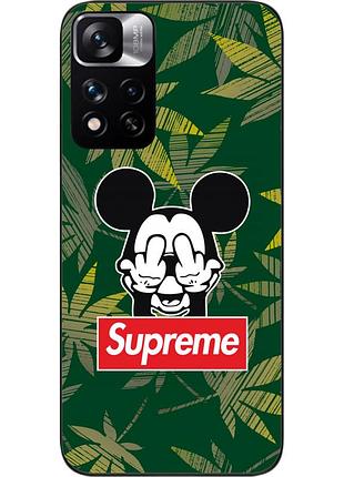 Оригінальний чохол epik для xiaomi redmi note 11 pro plus 5g з картинкою мікі supreme