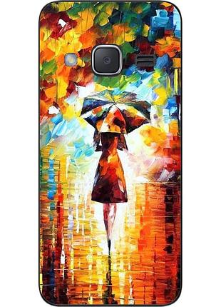 Бампер силіконовий чохол для samsung galaxy j2 j200 з картинкою під дощем