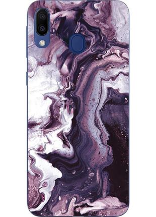 Силиконовый чехол с рисунком для samsung galaxy a30 2019 a305f марбл