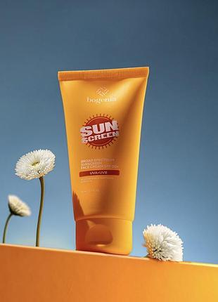 Сонцезахисний крем для обличчя bogenia sunscreen face cream spf 50+, 50 мл