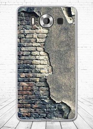 Чохол з картинкою (силікон) для microsoft lumia 950 стіна