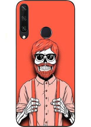 Оригінальний чохол для huawei y6p з картинкою скелет