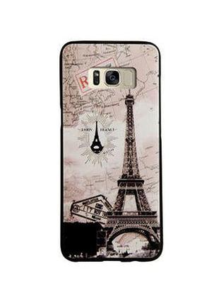 Бампер силиконовый чехол для samsung galaxy s8 plus g955 с картинкой башня винтаж