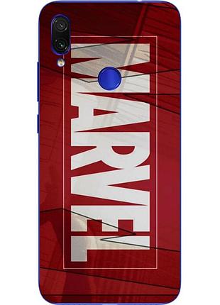 Бампер силіконовий чохол для xiaomi redmi 7 з картинкою marvel