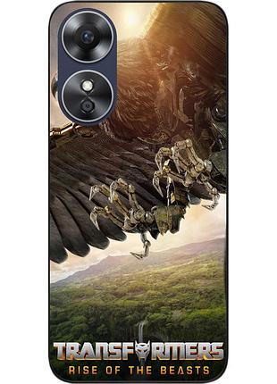 Силиконовый чехол epik для oppo a17 с картинкой эйрейзор трансформеры звероботы