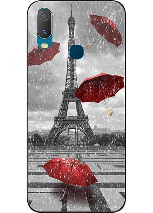 Чехол силиконовый для vivo y11 с картинкой башня