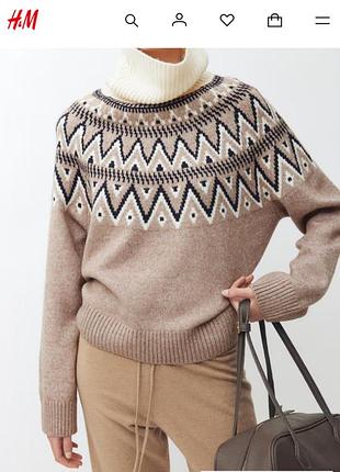 Світер з горлом, розмір xxs h&m