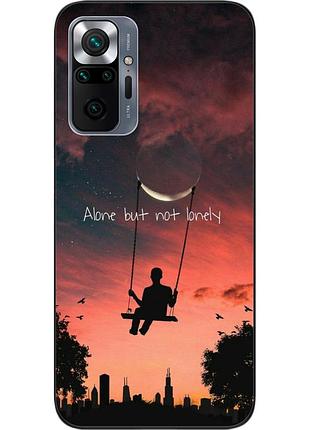 Чехол силиконовый для xiaomi redmi note 10 pro с картинкой надпись