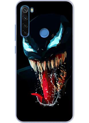 Силиконовый чехол с рисунком для xiaomi redmi note 8 веном
