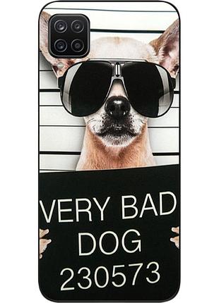 Чехол силиконовый для samsung a12 galaxy a125f с картинкой bad dog