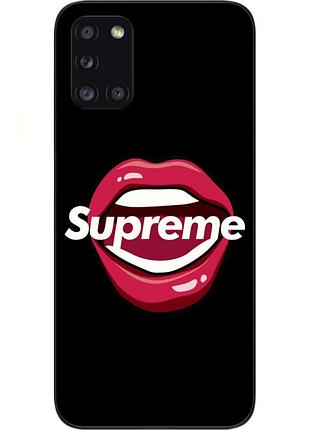 Оригинальный чехол для samsung a31 galaxy a315f с картинкой губы