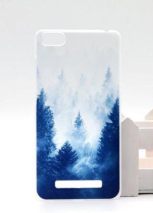 Силіконовий чохол накладка для xiaomi м4с / 4i з картинкою ліс