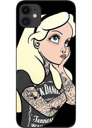 Силиконовый чехол бампер для iphone 11 с картинкой золушка