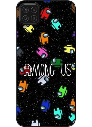 Силиконовый чехол с картинкой для samsung a22 galaxy a225f among us в космосе