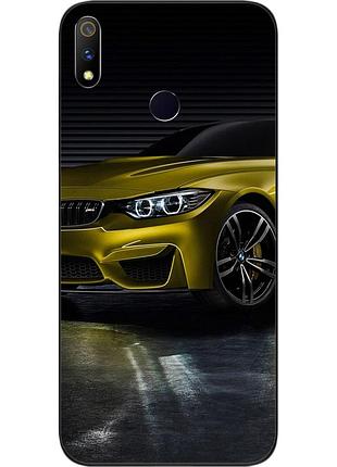 Силіконовий чохол для realme 3 pro з картинкою жовта машина