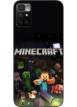 Оригінальний чохол epik для xiaomi redmi 10 з картинкою майнкрафт монстри