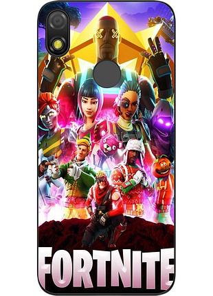 Силиконовый чехол для tecno pop 3 с картинкой игра фортнайт