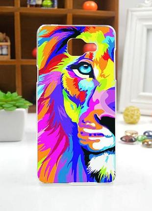 Оригинальный чехол панель накладка для samsung galaxy j5 prime g570 с картинкой цветной лев