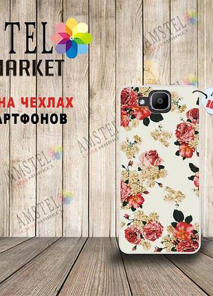 Оригинальный чехол для doogee x9 mini с картинкой розочки
