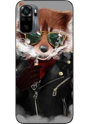 Силіконовий чохол для xiaomi redmi note 10s з картинкою крутий єнот