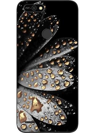 Силиконовый чехол для tecno pop 2f с картинкой цветок