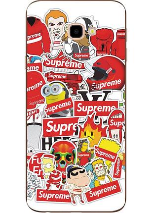 Оригінальний чохол накладка для samsung galaxy j4 plus 2018 з картинкою supreme