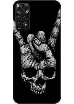Бампер силиконовый чехол для xiaomi redmi note 11 / note 11s с картинкой рука
