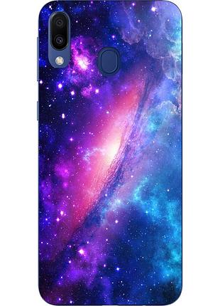 Силіконовий чохол бампер для samsung galaxy a20 2019 a205f з картинкою галактика