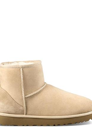 Бежеві жіночі уги ugg classic ii mini sand light brown х угг міні 37