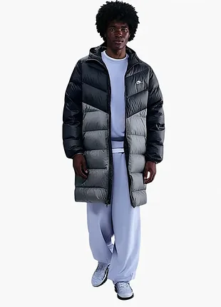 Оригынал ! куртка чоловіча nike windrunner mens down parka grey hv1441-061