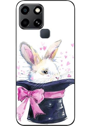 Чохол силіконовий epik для infinix smart 6 з картинкою кролик