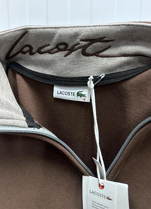 Чоловічий світшот / кофта lacoste на блискавці 5
