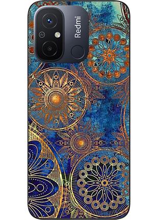 Оригинальный чехол для xiaomi redmi 12c с картинкой круги винтаж