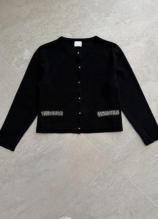 Кофта кардиган чорний h&m 2