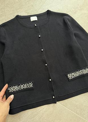 Кофта кардиган чорний h&m 3